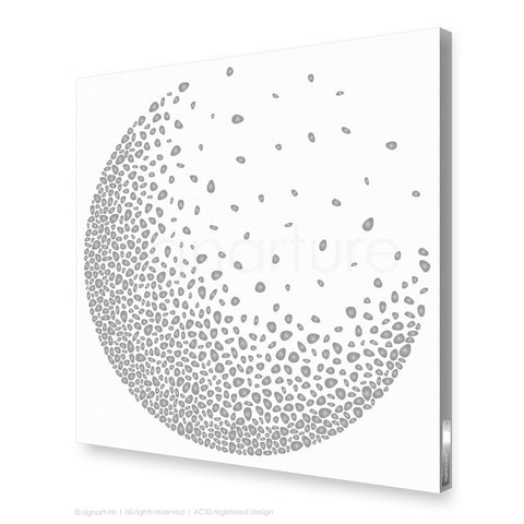 abstract canvas art annapurna grey square